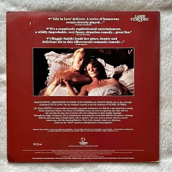 LILY IN LOVE (1984) Vintage LASER VIDEODISC - Picture 2 of 4